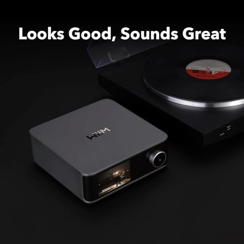 Image of WiiM Ultra Music Streamer & Digital Preamp | 3.5 inch Touchscreen, Compatible with Chromecast & Alexa, Stream Spotify, Amazon Music, Tidal & More | HDMI ARC, Phono Input & Headphone Output | Space Gray