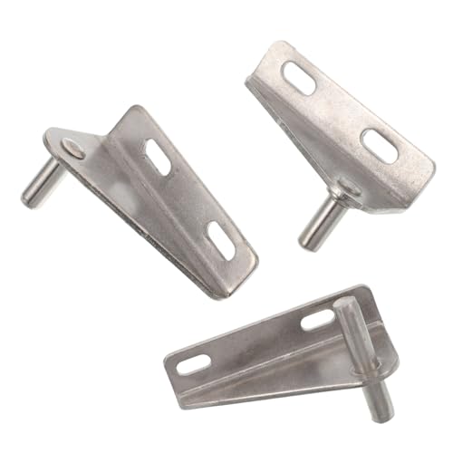 Ciieeo 3 Piezas Bisagra de Puerta de Congelador Acero Inoxidable para Refrigeradores Comerciales Puertas Resistente y para Apertura y Almacenamiento Frigorífico-congelador