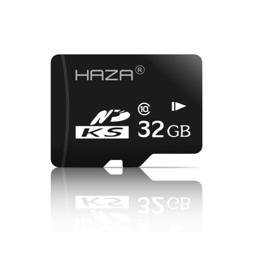 HAZA SD 32 Go, Carte SD jusqu'à 100 Mo/s (R), Carte mémoire SDHC, Carte SD adaptée pour phototrap, caméra de Chasse, Drone, Tablette, caméras de Surveillance, Appareil Photo