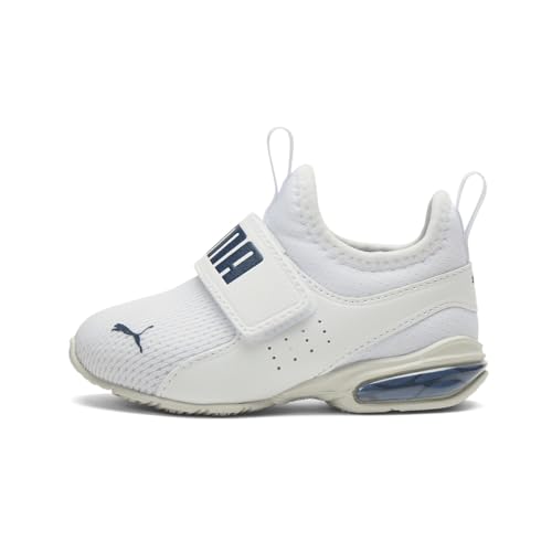 PUMA Toddler Boys Axelion Slip On Sneakers Shoes Casual - White3