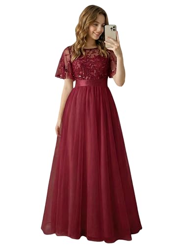 ever pretty red dress Ever-Pretty ESS0069 Bridesmaid Dress