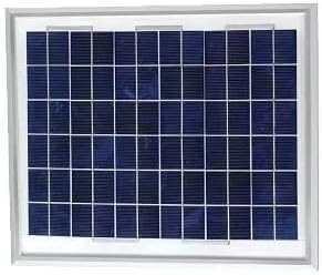 Close-up view of the LiftMaster SP20W12V Solar Panel cells.