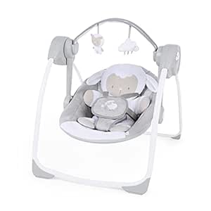 Ingenuity Tragbare Babyschaukel mit Melodien und Zeitsteuerung