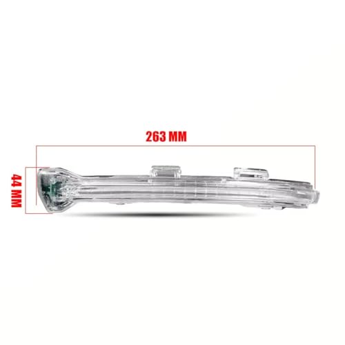 Espejo retrovisor lateral coche con luces intermitentes dinámicas para reparar Jetta 3
