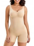 SHAPERX Gaine Ventre Plat Body Sculptant Femme Invisible Combinaison Gainante Shapewear Bo...