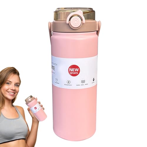 Ocastuted Termo Aislado - Termo Para Bebidas Calientes Y Frías - Vaso Hermético Antifugas Para Running Gimnasio Camping Ciclismo Deportes Pesca Escuela Bebés