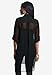 Jessica London Women's Plus Size Sheer Georgette Mega Tunic - 22 W, Black