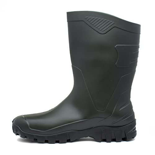 Image of Dunlop Flying Dee - Protective Footwear Unisex Calf Length PVC Short Wellington Boots, 100% Waterproof and Chemical Resistant