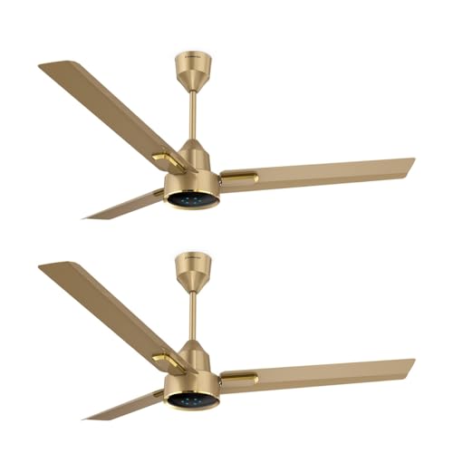 Goldmedal Opus Prime 1200 mm BEE Certified 5 Star Rated Super Decorative Ceiling Fan, Anti Dust, Suitable For Home and Office (Golden Dune) | Pack of 2 (B0D41Y4SSR) Amazon Price History, Amazon Price Tracker