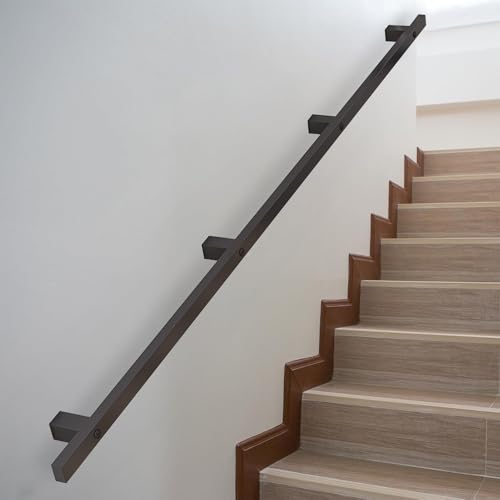 Rampe d'escalier en tube de fer industriel 30-60 cm pour la sécurité intérieure et extérieure
