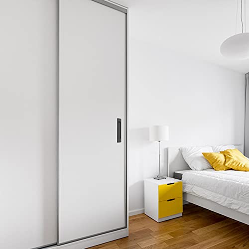 Incauca 2 Pack Barn Door Handles, 6 Inch Flush Door Pull, Recessed Door Handles, Sliding Closet Door Finger Pull, Rectangular Flat Plate For Pocket Door Drawer Cabinet Cupboard (Gray) #TOP1