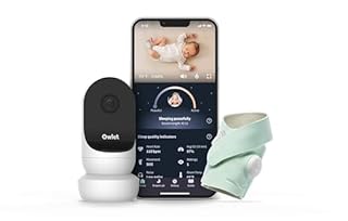 Owlet Dream Duo 2 Smart Baby Monitor - 1080p HD Video Baby Monitor with Dream Sock - Baby Foot Monitor and Sensor Tracks Heartbeat and Oxygen Levels in Infants and Newborns, Mint