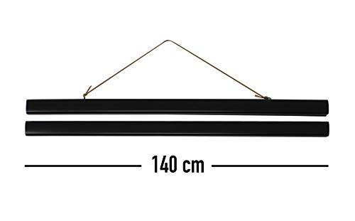 Rieles para pósteres con potentes imanes internos que evitan arrugas en láminas de 140 cm 4