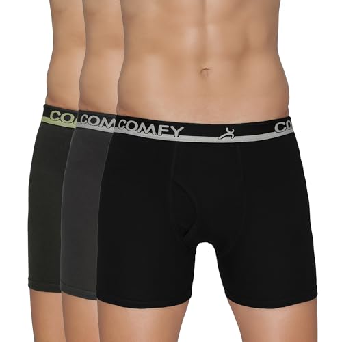 Image of Amul Comfy Men's Trunk Underwear | Soft Outer Elastic | Soft Waistband | Breathable Comfortable Innerwear | Pack of 10 | Color May Vary