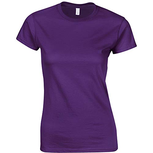Junior Girls Softstyle t-Shirt. (Purple) (Small)