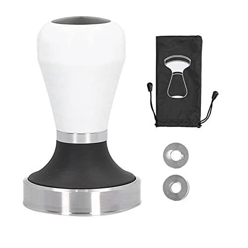 Tamper De Café, 58,5 Mm / 2,3 Pulgadas, Espresso Galvanizado Con Base Plana De Acero Inoxidable Para Los Amantes Del… - Imagen 7