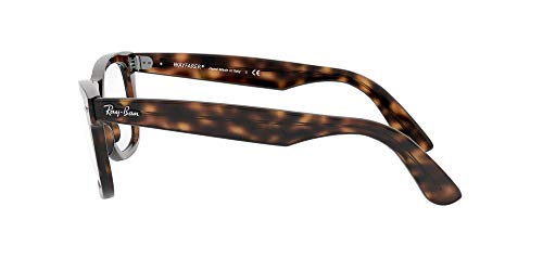 Armação de óculos Ray-Ban RX4340V Wayfarer Ease Square Prescription, Lente Havana/Demo, 55 mm