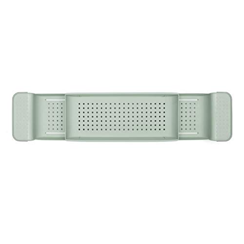 Queen Boutiques-Vassoi da toletta Supporto for Vasca Regolabile Ripiano a Ponte for Vasca Caddy Tray Tub Asciugamano Organizer Porta Telefono for Tablet Estensibile (Color : Green)