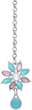 Atasi International Silver Plated Multi Color Crystals AD Diamond Necklace Jewellery Set for Women, Girls for Wedding, Festive, Party, Ocassion Wear (RML1965)