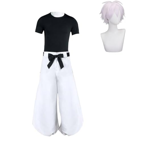 Zhongkaihua JJK Gojo Satoru - Disfraz de cosplay para hombre, uniforme para adultos, juego de rol, anime, carnaval, fiesta de Halloween