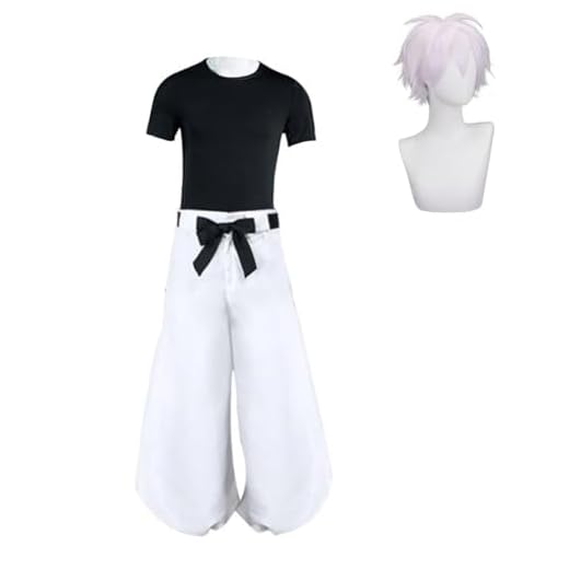 Zhongkaihua JJK Gojo Satoru - Disfraz de cosplay para hombre, uniforme para adultos, juego de rol, anime, carnaval, fiesta de Halloween