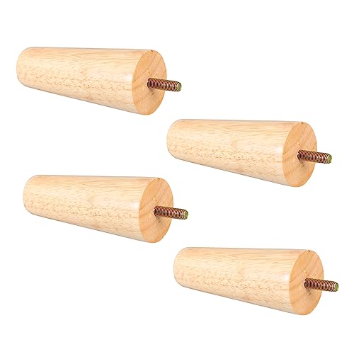 Patas de madera para sofá: repare sus muebles hundidos con este juego cónico de 12 cm 2