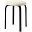 Black Legs-off-white Leather