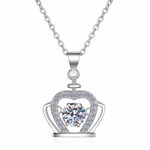Collier moissanite 0,5 ct StarGems le cadeau idéal en argent 925 pour femme