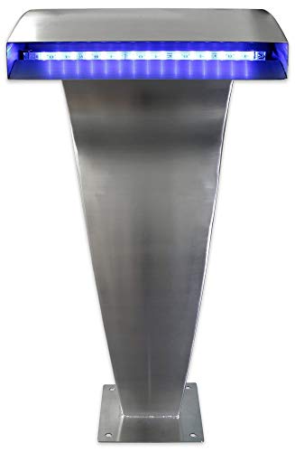 Warmpool Wellness Cascade en Acier satiné avec LED Maxi (contrôleur et transformateur Inclus)