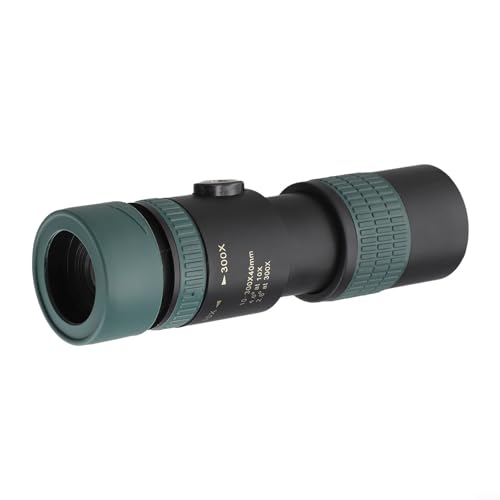 ARMYJY Telescopio monocular, telescopio retráctil de zoom de 10 a 300 aumentos, portátil de mano para camping, senderismo, concierto, luz nocturna (solo monoculares)