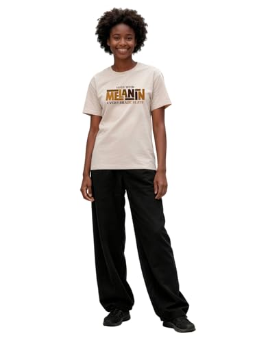 Image of Black History Pajamas, Graphic Matching Sets for Women, Magic Afro American Natural Hair Vintage Melanin T-Shirts and Pants