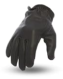 First Mfg Co Roper Motorcycle Gloves: Soft Naked Cowhide, Unlined Short Cuff, Classic Style, Touch Tech Fingertips, Colors: Black, Camo, Oxblood, Whiskey, Oil/Sand