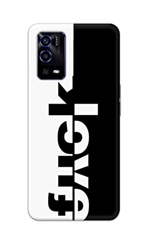 Image of PRINTFIDAA One Words Fukc Love Creative Art Innovative Wonderfull Printed Designer Hard Case for Oppo A55 Back Cover -(e) RPM1003