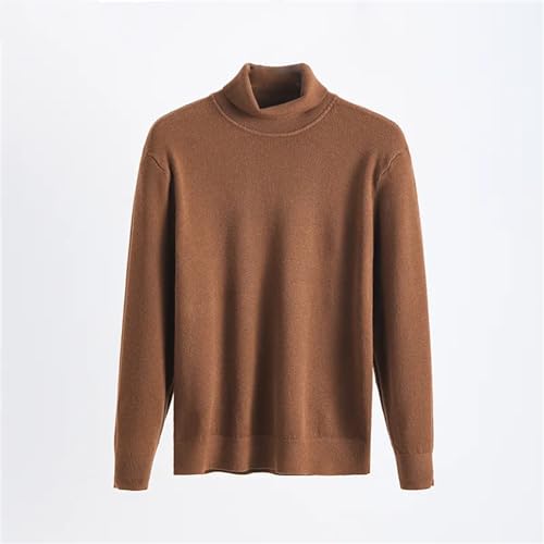 Men Turtleneck Sweater Knit Pullovers Winter Warm Slim Fit Long Sleeve Casual Sweater2
