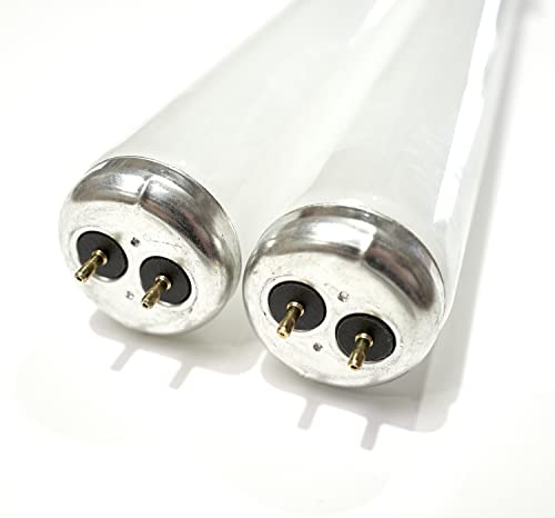 F40W / F40C50 (2 Pack) 40 Watt Fluorescent Tube Light Bulb 40W 5000K Closet & Laundry Replaces F40/SUN/ECO F40SPX50 F40/LR/ECO F40DSGN50 F40T12/850