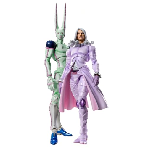 YLEAFUN 2Pcs JJBA Figures D4C and Funny Valentine Super Action Statue 15cm