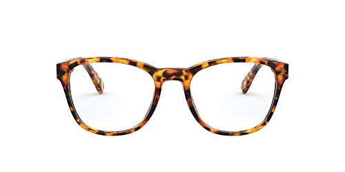 Lentes, Shoes Vogue Eyewear Vo5313 - Marcos cuadrados para gafas graduadas para hombre, Lente amarillo Havana/Demo, 50 mm