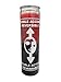 INDIO 7-Day 2 Color Double Action Reversible Candle-Red/Black