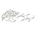 Aexit 124mm długość podwójny zacisk zaciskowy 10 sztuk do obudowy kanistra filtra wody RO(Longueur 124mm Support pince Collier double 10pcs pour logement cartouche filtre à eau RO