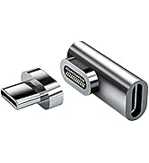 Sisyphy thunderbolts3対応 マグネット USB-C to USB-Cアダプター、費用対効果の高いバージョン サンダーボルト3、PD 100W急速充電 40Gb/sデータ転送 ...