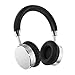 Satechi Aluminum Bluetooth Wireless Headphones with Enhanced Bass 3.5mm Audio-Out Jack - Compatible with iPhone Xs Max/XS/XR/X, 8 Plus/8, 2018 iPad Pro, Microsoft Surface Go and More (Silver)