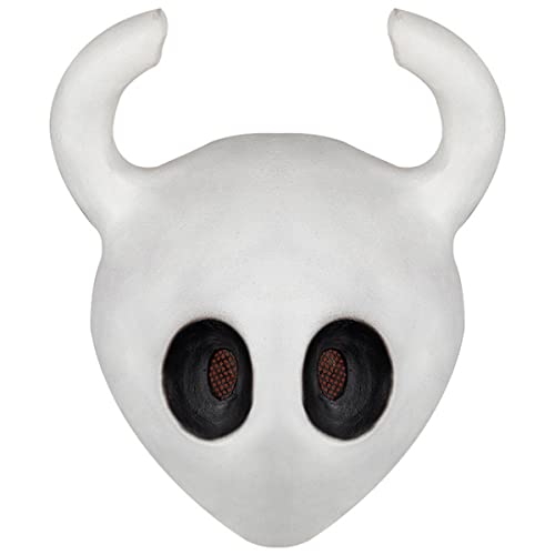 Generisch Hollow Knight Mask Latex Full Face Mask Cosplay Costume Props for Halloween Party Generisch Hollow Knight Mask Latex Full Face Mask Cosplay Costume Props for Halloween Party