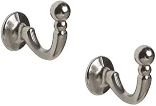 Satin Silver Tieback Hooks... per pair by Speedy