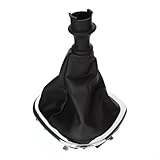 [Premium-Lederkonstruktion]: Hergestellt aus hochwertigem Ledermaterial, bietet diese Schaltmanschettenabdeckung Haltbarkeit und ein luxuriöses Gefühl. Entwickelt, um dem täglichen Gebrauch standzuhalten, widersteht es Verschleiß und behält gleichzeitig seine Form für dauerhafte Leistung.