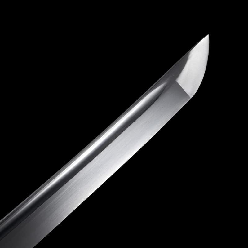 Miniatura 5 de Zhmyyxgs - Katanas para Kill Bill con tema de película, espadas japonesas 1045 de acero al carbono hechas a mano, afeitadora afilada de poliuretano