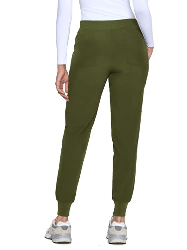 Image of COZYFIT Womens Scrub Pants - Soft Stretch Yoga Style with 5 Pockets, Slim Fit Jogger Scrubs Pants for Women