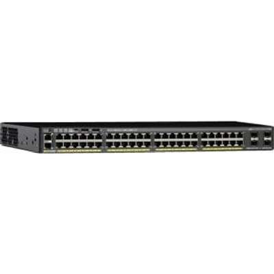 Cisco Systems WS-C2960X-48FPS-L Catalyst 2960X-48FPS-L Switch Managed 48x10/100/1000 (PoE+) + 4xGigabit SFP Rack