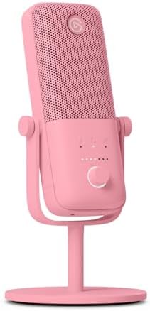 Elgato Wave:3 Pink - Premium Studio Quality USB Condenser Microphone for Streaming, Podcast, Gaming and Home Office, Free Mixer Software, Plug ’n Play, for Mac, PC