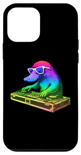 Platypus DJ ミュージックパーティー 動物好き スマホケース iPhone 12 mini 用
