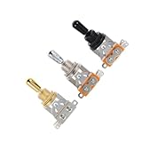 HAMPPLIES 3個ギターピックアップセレクター ウェイトグルスイッチ メタル製 電気ギター用ピックアップ交換部品